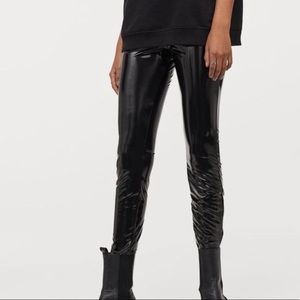 H&M faux leather pants free with purchase